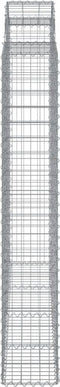 vidaXL - Schanskorven - 7 - st - gewelfd - 200x30x180/200 - cm - ijzer