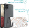 iMoshion Hoesje Geschikt voor Samsung Galaxy A12 Hoesje Siliconen - iMoshion Design hoesje - Wit / Meerkleurig / Goud / White Graphic