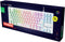Trust GXT 833W Thado - TKL Gaming Toetsenbord - Programmeerbare toetsen - Wit