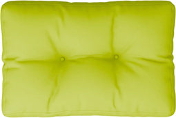 vidaXL - Palletkussen - 50x40x12 - cm - stof - heldergroen