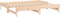 vidaXL - Slaapbank - uitschuifbaar - 2x(80x200) - cm - massief - grenenhout