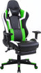 Gamestoel Tornado Relax - bureaustoel - met voetsteun - ergonomisch - zwart groen