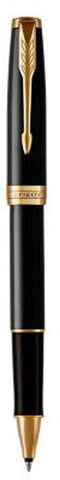 Parker Sonnet - Rollerballpen - Fijne punt met zwarte inkt - Zwart met goud