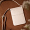 Telefoontasje Dames Crossbody - Selencia Avani Slang Telefoontasje Crossbody - Universeel Schoudertasje telefoon - Wit