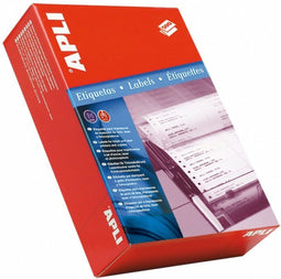 Printer Labels Apli 43,2 x 65,6 mm 500 Sheets White