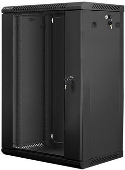 Lanberg WF01-6418-10B - Rek Rack 18U - Wandmontage - Zwart