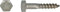 pgb-Europe PGB-FASTENERS | Houtdraadbout DIN 571 Ø 8,00x40 A2 | 100 st - 000571A00008000403