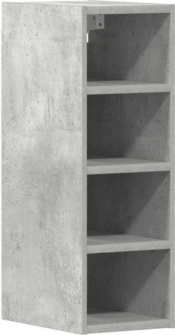 vidaXL - Hangkast - Riga - 20x29,5x60 - cm - bewerkt - hout - betongrijs