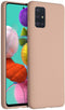 Accezz Samsung Galaxy A51 - Liquid Silicone Backcover - Krasbestendig Schokbestendig - Roze