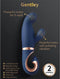 G Vibe - Gentley - Rabbit Vibrator - G-Spot en Clitoris Stimulatie - Siliconen - Blauw/Goud