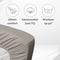 Ten Cate Hoeslaken - Hoeslaken Topper 160x200 - Hoeslaken 160x200 - Geschikt voor Topper Matras 160 x 200 - Katoensatijn - Topdekmatras 160x200 - Hoekhoogte 10 cm - Grijs