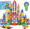 MagniClicks Magnetic Tiles 100 stuks - Montessori magnetisch speelgoed - 3D bouwblokken
