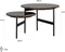 Richmond Salontafel Dalton set van 2 draaibaar (Brown)