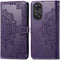 iMoshion Hoesje Geschikt voor Oppo Reno 8 T (4G) Hoesje Met Pasjeshouder - iMoshion Mandala Bookcase - Paars