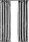 Larson - Luxe Geweven Blackout Gordijn - Haken - Lichtgrijs - 150 x 250 cm – Verduisterend & kant en klaar