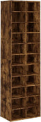 vidaXL Schoenenkast - 54x34x183 cm - 22 vakken - Gerookt eiken