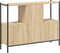 vidaXL - Boekenkast - 102x28x77,5 - cm - bewerkt - hout - sonoma - eikenkleurig