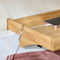 SoBuy NKD01-N - Bamboe Bedplank - Zwevend Nachtkastje met Kabelbeheer - Naturel 36x9x25cm