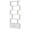 Coast 6 Laags Boekenkast - S-vormig ontwerp - 70 x 23 x 183 cm - Wit