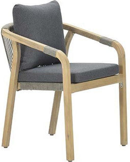 Garden Impressions Santos dining fauteuil - acacia white wash/ antraciet