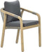 Garden Impressions Santos dining fauteuil - acacia white wash/ antraciet