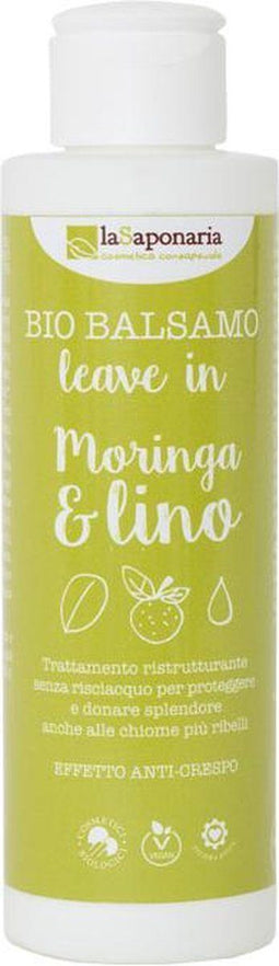 La Saponaria Leave-in conditioner with moringa and flaxseed oil
