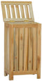 vidaXL - Wasmand - 35x25x60 cm - massief teakhout - bruin