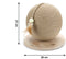 Designed by Lotte Balty Krabbol - Krabpaal - Sisal met speelveertje - Bruin - 30x30x27 cm