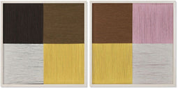 Schilderij Home ESPRIT Geruit Stads 50 x 3 x 50 cm (2 Stuks)