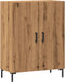 vidaXL - Dressoir - 69,5x34x90 - cm - bewerkt - hout - artisanaal - eikenkleur