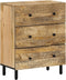 vidaXL - Bijzetkast - 60x33x75 - cm - massief - mangohout