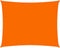 vidaXL - Zonnescherm - rechthoekig - 4x5 - m - oxford - stof - oranje