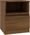 vidaXL - Nachtkastjes - 2 - st - 40x40x50 - cm - bewerkt - hout - bruin - eikenkleur