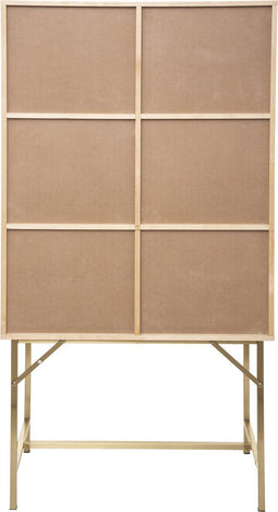 Atmosphera Rayo Hoge Kast uit riet - L80xD42xH165cm