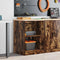 vidaXL - Garagekast - 60x51x85 - cm - massief - grenenhout - gerookt - eiken