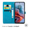 iMoshion Hoesje Geschikt voor Motorola Moto G34 Hoesje Met Pasjeshouder - iMoshion Mandala Bookcase - Turquoise