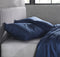 Zohome Kussensloop Satinado - Kussenhoes van 40x80 cm - Set van 2 stuks - 100% Katoen-Satijn - Blauw