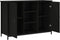vidaXL - Dressoir - 100x35x70 - cm - bewerkt - hout - zwart