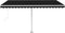 vidaXL - Luifel - vrijstaand - handmatig - uittrekbaar - 400x300 - cm - antraciet