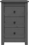 vidaXL - Nachtkastjes - 2 - st - 40x35x61,5 - cm - massief - grenenhout - grijs