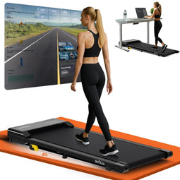 DH FitLife Walking Pad (2026) - Loopband - 1-6 km/h - 0-6% Hellingshoek - Appbediening - Zwart