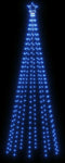 vidaXL - Kegelkerstboom - 310 - LED's - 100x300 - cm - blauw