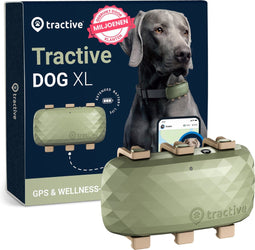Tractive DOG XL - GPS, Gezondheid & Activity Tracker voor honden - Past op meeste halsbanden - Waterdicht - Groen