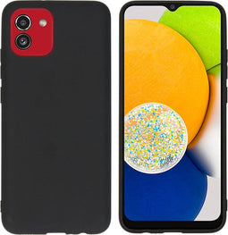 iMoshion Hoesje Geschikt voor Samsung Galaxy A03 Hoesje Siliconen - iMoshion Color Backcover - Zwart