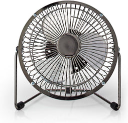 Nedis - Tafelventilator - USB Gevoed - Diameter: 150 mm - 3 W - Gun Metal Grijs