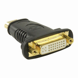 Gembird HDMI - DVI-D Adapter M/F - Vergulde contacten - Zwart