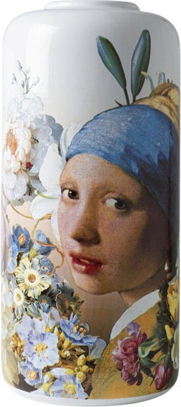 Cilindervaas Meisje met de parel - Pastel - Keramiek - 31 cm
