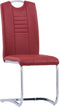vidaXL - Eetkamerstoelen - 4 - st - kunstleer - rood