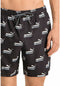 PUMA SWIM MEN NO.1 LOGO AOP MID SHORTS - Sneldrogende technologie - Zwart/Wit