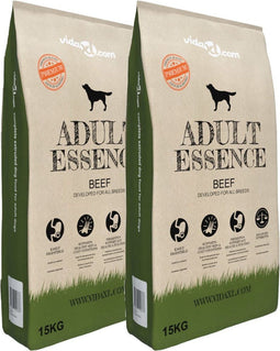 vidaXL - Premium - hondenvoer - droog - Adult - Essence - Beef - 30 - kg - 2 - st